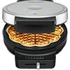 ROMMELSBACHER Waffel Automat WA 850, per 1 cialda, diametro 17,5 cm, rivestimento antiaderente, semaforo regolabile, 850 Watt, nero/argento