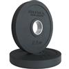 Atletica Rubber Plates | Coppia | Piccoli dischi | Consente la ridimensionamento dei pesi in piccoli incrementi | Anello in acciaio inox | 50 mm dimensioni 2 x 2,5 kg