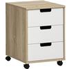 Schildmeyer Emmik 159594 - Contenitore arrotolabile in rovere bianco, 40 x 50 x 57 cm