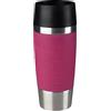 Emsa 513550 Travel Mug Bicchiere Termico con Chiusura Quick Press, Acciaio, Lampone, 0.1x0.1x0.1 cm
