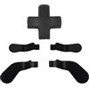 Dakexiong 5 in 1 Metal Replacement Parts for Xbox Elite Controller Series 2, Elite Series 2 Core Controller Parts, Accessories for Xbox One Elite Series 1 Controller Includes 4 Paddles,1 Dpads(Black)