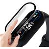 Msm-case trasparente con Pellicola Protezione Schermo Vetro Temperato per Xiaomi Mi band 6/5/4/3/mazfit Band 5, 9H Durezza PC Case,Bumper,Sottile Case Protettiva Completa per Smart Mi band 6/5/4/3
