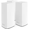 Linksys Velop MX12600 Sistema WiFi 6 mesh Tri-Band (AX4200), router WLAN con 830 m² di copertura e velocità 3,5 volte più rapide per più di 120 dispositivi - Confezione da 3, bianco