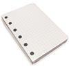 tipome.com 100 fogli Ricarica ricambio agenda planner formato pocket 82 x 120 mm con quadretti - quadri 5 mm.