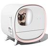 LILAODA Cassetta Per Lettiera Per Gatti Autopulente Automatica, Pulitore Elettrico Completamente Chiuso, Toilette Per Gatti Intelligente Con Deodorante, Per Peso E Pulizia Del Gatto-3 Colori Disponibili,B