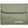Tatonka Euro Wallet RFID Block - Portafoglio con blocco RFID, certificato TÜV, scomparti per carte di credito, finestra e scomparto per monete, verde oliva