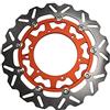 QUTALP Rotore disco freno anteriore flottante da 320 mm EXC GS EXCF SX SXF SXS XC XCR XCW XCF XCRF MXC MX SMR SEI GIORNI Supermoto Rotore freno a disco per moto