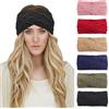 DRESHOW 6 Pezzi Fasce per Capelli Tessuto di Lana Turbante Fascia da Donna Invernale Accessori Cerchietti per Donna Ragazze