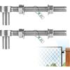 Supaway 2 Pezzi Cerniera a Bullone M16 x 200mm, Acciaio Inox 304, Cerniera Regolabile con Dado per Porte da Fattoria, Cancello da Giardino, Ingresso