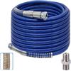 WOOLUCK® 30M x 1/4 Tubo per Spruzzatore di Vernice Airless, con Connettore, Universale Tubo Ad Pressione