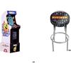 Arcade1Up PAC-MANIA EDITION LEGACY 14 GAMES Wifi ENABLED ARCADE MACHINE + PAC-MAN STOOL