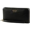 GUESS Arja SLG Large Zip Around Wallet Black, Nero