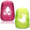 XLZJYIJ Coprizaino Antipioggia, 2 Pezzi Copertura Zaino Riflettente, 35L/45L Parapioggia Bambino per Zaino Reflective, Copri Zaino per Pioggia per Bicycling, Escursionismo, Viaggio