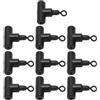 HERCHR Girelle da Pesca a 3 Vie, 10PCS T Girelle da Pesca Linea di Connessione Rotolamento Accessorio per Attrezzatura da Pesca per Acqua di Mare d'Acqua Dolce