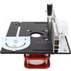 Generic Kit di Sollevamento del Router, Manuale del di Sollevamento del Router Base Tavolo Router, Adattamento Universale per Diametri da 64 a 66 Mm in Lega di Alluminio in Lega da 51 Mm con Manovella