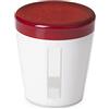 Omada Design Barattolo Cucina, Contenitore per Alimenti da 0,75lt, Porta Sale, Pasta, Made in Italy, Lavabile in Lavastoviglie, Linea Oblò, Rosso