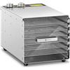 Royal Catering Essiccatore per Alimenti Professionale Disidratatore Frutta e Verdure RCDA-500/23S (500 W, 6 ripiani, 230 V, Acciaio Inox)