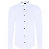 Bumah Camicia da uomo slim fit, facile da stirare, a maniche lunghe, casual, casual, casual, vestibilità moderna, casual, bianco, XXL