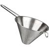 Space Home - Colino Cinese Perforato - Colino Conico in Acciaio Inox - Chinoise Acciaio Inox - Scolapasta con Manico, Filtro per Pasta, Riso, Verdura - Scola Pasta da Cucina - 24 cm
