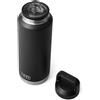 YETI Rambler Bottle Chug, Vacuum Insulated Stainless Steel Bottle with Chug Cap, Black, 46 oz (1.4 L)