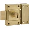 FTH - Serratura per porta FTH C60 a doppio ingresso, cilindro da 40 mm, baule e bullone in ottone, 3 chiavi dentate