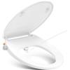 YEAUPE PRO Tavoletta WC a Forma di O con Bidet, Tavoletta WC universale Bidet, non elettrico, pressione regolabile, Soft Close Toilet Seat, Sedile WC morbido chiuso combinato bidet wc, 42.7 * 37CM