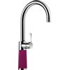 Schock 555000BRY SC-520 Berry - Rubinetto ad alta pressione colorato CRISTADUR con beccuccio fisso