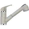 SCHOCK | Miscelatore Omega con Doccia, Monocomando con Bocca Girevole e Doccetta Estraibile a Doppio Getto, Colore New Aluminia, h177.5mm