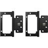 Amig - Confezione da 2 Cerniere | 100 x 90 x 2,5 mm | Consigliata per porte | Apertura e chiusura silenziosa | Acciaio inossidabile nero opaco| Include viteria