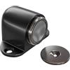 Amig - Fermaporta Magnetico | Fermo con Potente Magnete | Facile Installazione a Pavimento | Include Viti | Nero | 44 x 40 mm | Zamak