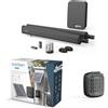 Avidsen Kit automazione cancello a battente 2 ante 24V Teha 410 Avidsen con Pannello Solare e Tastiera a codice wireless