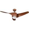M LEDME Lampadario Ventilatore da soffitto Fanton marrone 18W illuminazione Led regolabile con telecomando M LEDME