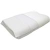 L'ANTICO ARCOLAIO - Cuscino Cervicale per Dormire Antiacaro e Anallergico, Realizzato in Memory Foam ad Alta Densità, Cuscino Cervicale Ortopedico (1, Federa Bianca)