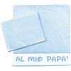 MAGIE DI CASA Asciugamani PERSONALIZZATI, Set 2 Pezzi Spugna da Bagno Spugna, Viso + Ospite Cotone 100% Made in Italy (MIO PAPA' AZZURRO)