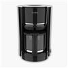 Terraillon - DIAMANT NOIR - Caffettiera filtro elettrico, Caraffa in vetro, 980 W, capacità 1,25 L, Tenuta al caldo, Indicatore di livello dell'acqua, Funzione antigoccia, Base goffrata effetto