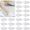 WEGREAT Set di 20 paia di pantofole per ospiti, 28 x 11 cm, in spugna, per centro di bellezza, benessere, medici, alberghi, donne e uomini, set unisex bianco, bianco, Taglia unica