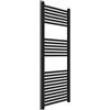Ercos Scaldasalviette nero opaco idraulico 50x120 cm Opera di Ercos
