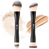 DUcare Foundation Pinsel - Pennello per Fondotinta Doppia Punta per Contouring e Bronzer, Pennello Trucco Autoabbronzante Doppia Punta per Sfumare Fondotinta, Correttore, Creme e Trucco