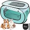 Wolfwise Recinto per Animali, Tenda Portatile Pop Up per Cani, Cuccioli e Piccoli Animali, Cuccia Pieghevole per Campeggio, Viaggi, Recinto per Animali da Interno ed Esterno, 80 x 50 x 50 cm, Verde