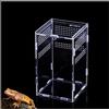 Granmagazz Scatola di Alimentazione per Rettili,20X12X12cmTerrario per Lumache,Mini terrario 360° Trasparente Acrilico Terrario per Spide, Lucertola, Lumache,Scorpione Contenitori, (chiaro1)