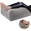 DASIAUTOEM Cuscino di Supporto per Gambe e Ginocchia, Cuscino a Cuneo Gonfiabile, Cuscino per Elevare le Gambe, Miglioramento del Sonno, Traspirante e Lavabile (Grigio)