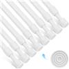 HOTUT Bastone per Tenda da Doccia per Bagno 30-50cm, 8 Pezzi Bastone per Tenda Estensibile, Astine a Pressione Metallo, Fissaggio Senza Trapano né Viti, Utilizzato Come Asta per Tende/Diy Ripiano