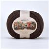 Hello Yarn Reborn - Filato in cotone riciclato - Taupe - 200 g DK per uncinetto/lavoro a maglia