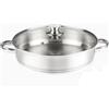 V I E R Casseruola bassa 28 cm diametro, acciaio inossidabile 18/10