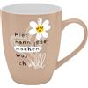 H:)PPY life - Tazza con scritta machen in porcellana, 35 cl, con scritta in lingua inglese New Bone China, regalo divertente, compleanno, 74185