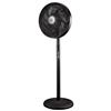 DCG Ventilatore a Piantana da Terra 5 Pale Diametro 40 cm Oscillante con Telecomando Timer e Luce colore Nero - VE1910TT