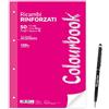 Gicaprice 50 Fogli Ricambi A4 Rinforzati con banda laterale antistrappo, 90 grammi + OMAGGIO PENNA TOUCH GICAPRICE (1 Rigo)