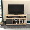 Hanah Home Supporto per TV, melammina, Quercia Antracite, Taglia Unica