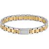 BOSS Jewelry Braccialetto a maglie da uomo Collezione METAL LINKS ESSENTIALS in Acciaio Inossidabile, nero, blu e oro giallo