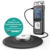 PHILIPS (TG. 12,9) Philips DVT8115 Registratore vocale con microfono riunione a 360° e